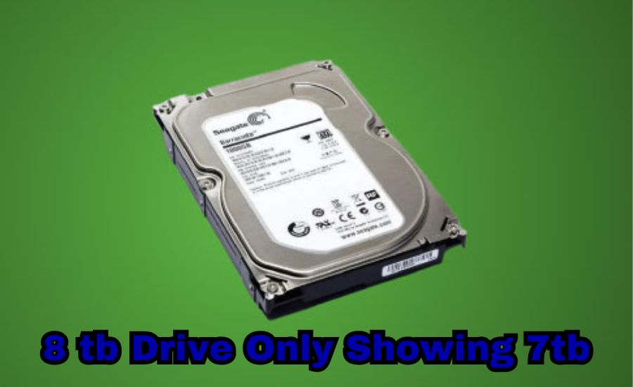 8TB drive only showing 7TB